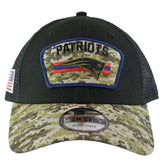 New England Patriots New Era 940 NFL Salute To Service Adjustable Snapback Hat